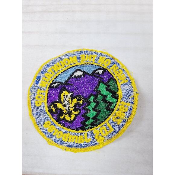 Vintage Boy Scout LDS High On The Mountain Top Patch & Neckerchief Slide 1982 - Picture 3 of 15